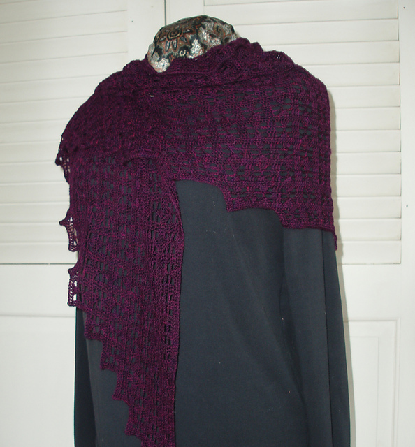 Square Dance Shawl Laceweight