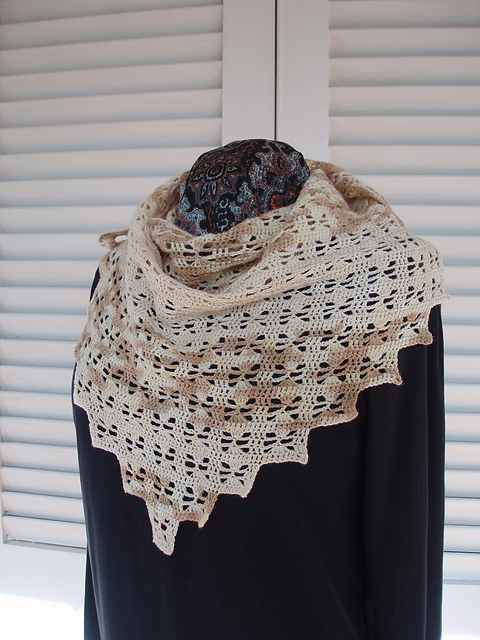 Square Dance Shawl Fingering
