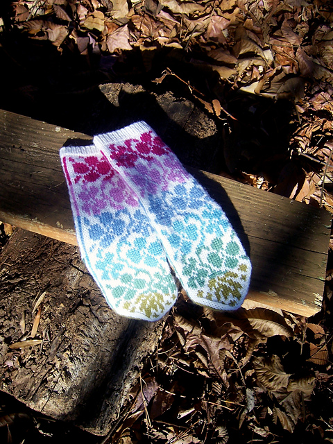 Spring Blossom Mittens