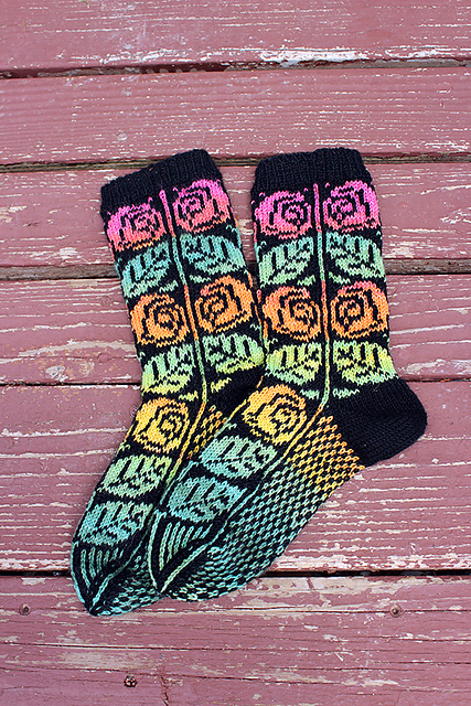 Rose Garden Socks