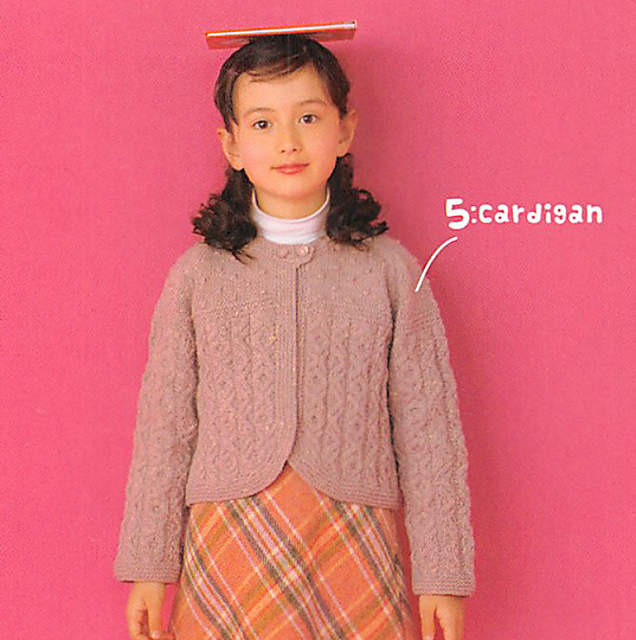 #5.Aran cardigan