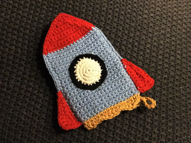 Rocket Ship Bath Mitt