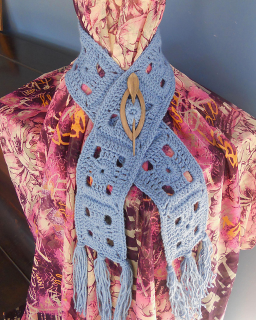 Greek Cross Motif Scarf