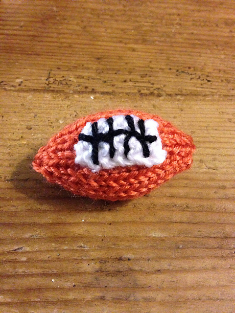 Ravelry: Rugby Ball pattern by Sarah Keen