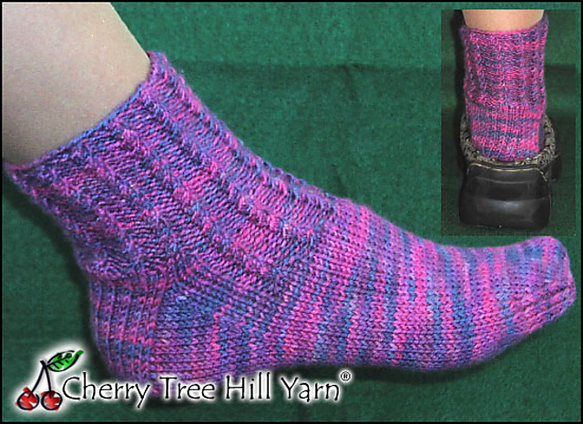 Cabled Clog Sock