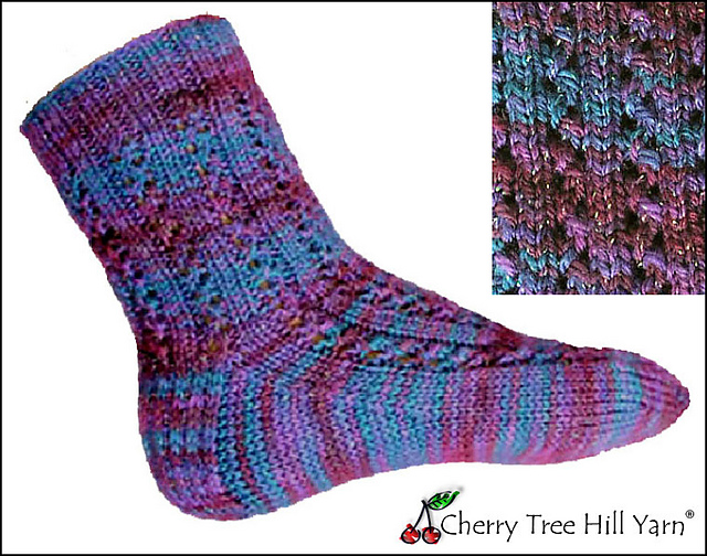 Glitzy Lace Sock