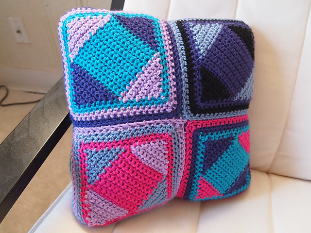 #26 Crocheted Pillow (Geometry Class)