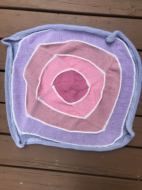 Twisted Squares Baby Blanket
