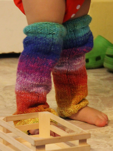 Rainbow Mosaic Legwarmers 
