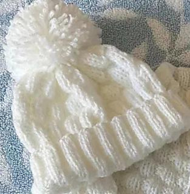 Basketweave Baby Hat