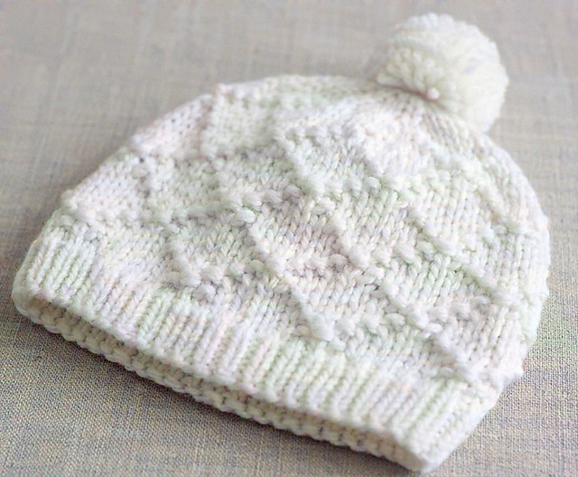 Diamond Brocade Baby Hat