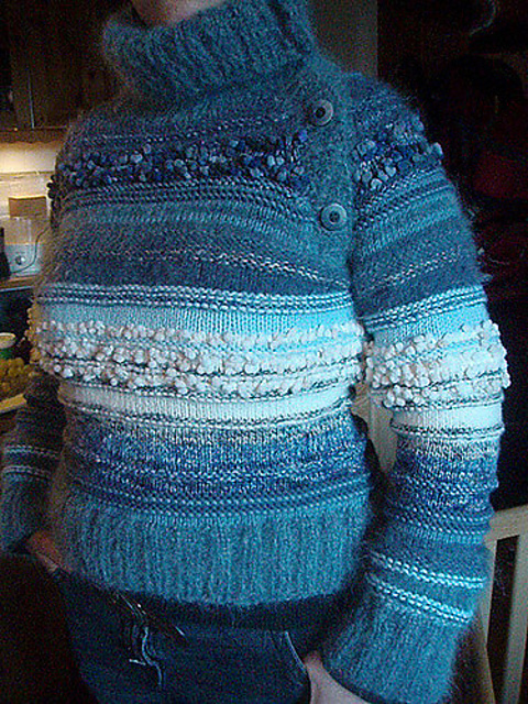 Pull rayé raglan #434-T5-073