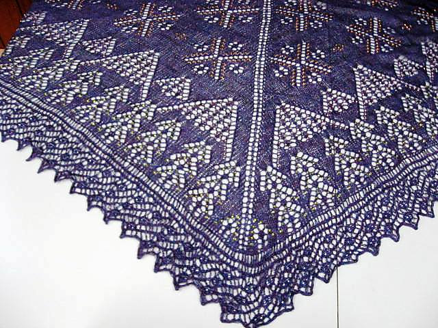Purple Mountains Majesty Shawl