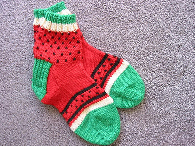 Watermelon Socks