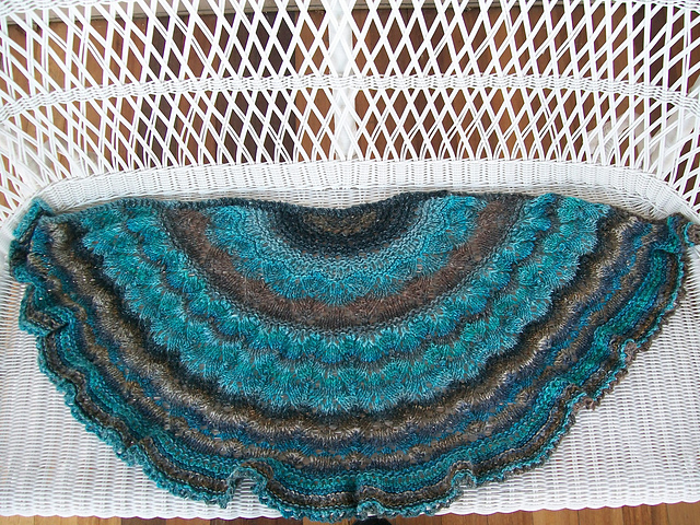 Fishtail Half-circle Shawl
