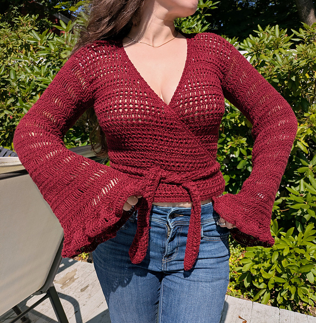 ALAIA crochet top