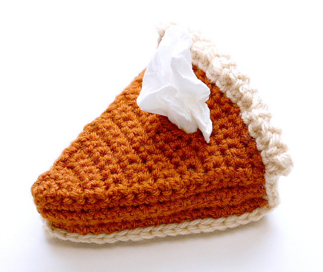 Pumpkin Pie Brooch | Tissue Holder