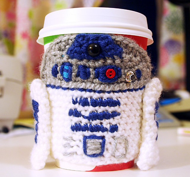 R2D2 Coffee Cup Cozy
