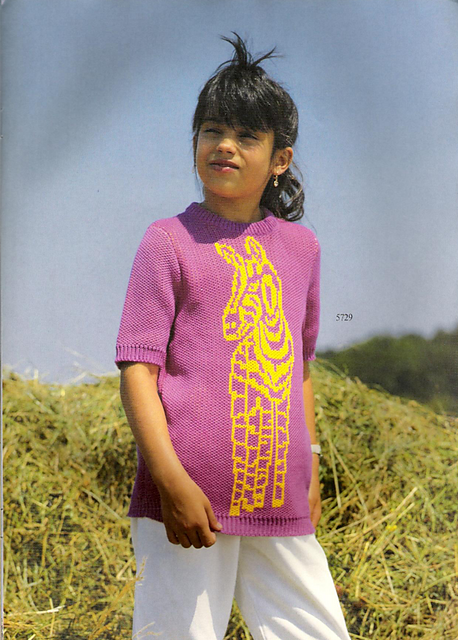 5729 Child's 2-col Fair Isle Sweater