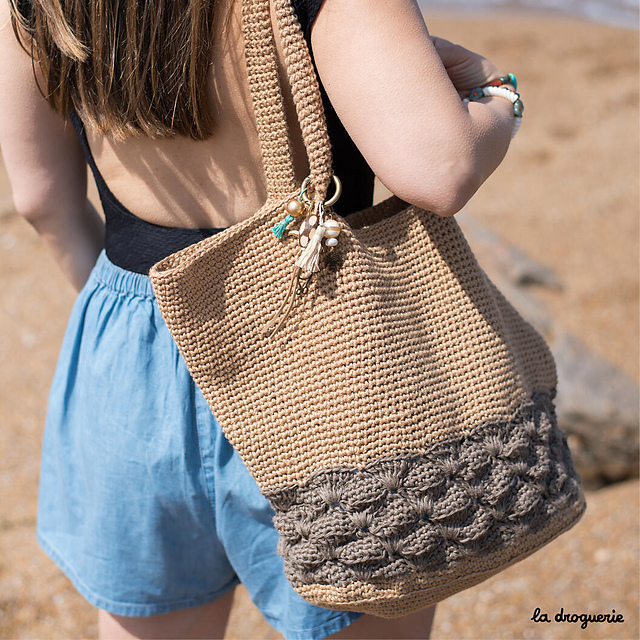 Sac au crochet Chemin des coquilles