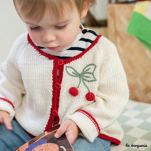 Cardigan Au temps des cerises
