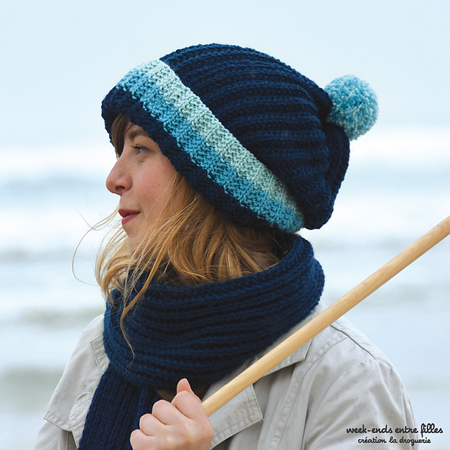 Bonnet et écharpe à poches