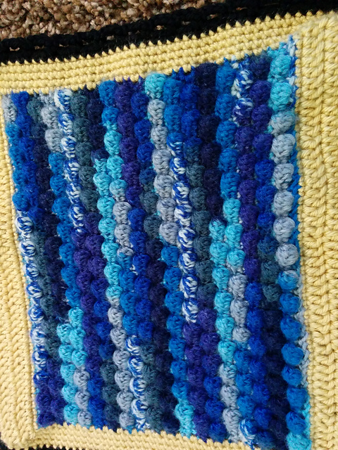 Rain-Drops Crochet Block