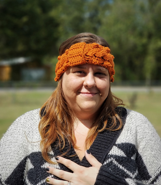 Bobbles and Braid Ear Warmer