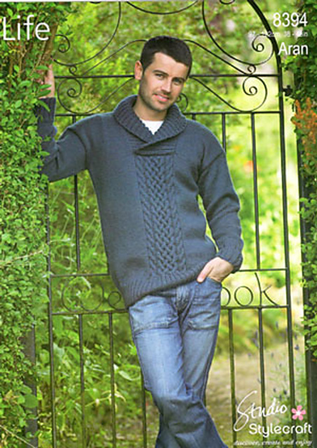 Mens Shawl-Neck Pullover