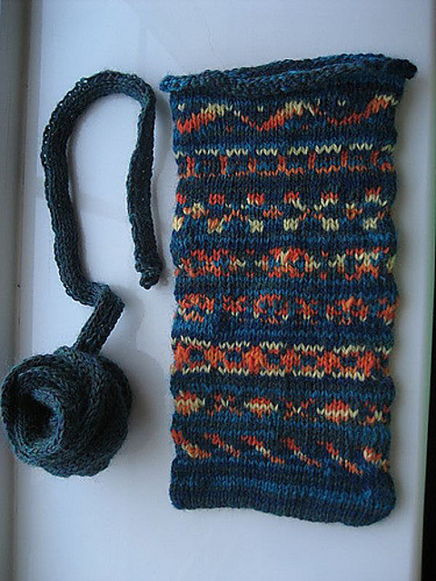 Felted Fair Isle iPod Cozy