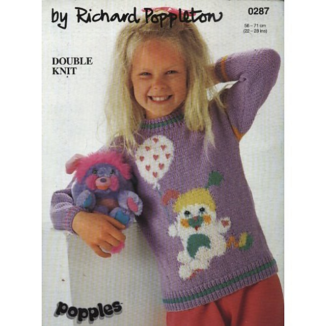 Popples Balloon 80s Sweater - Double Knit