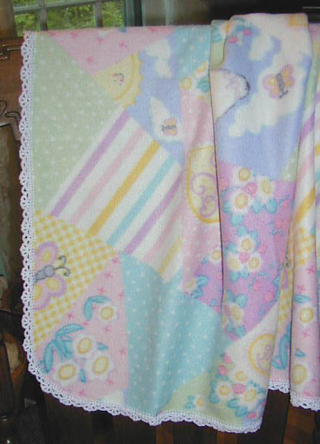Fleece Baby Blanket Edging