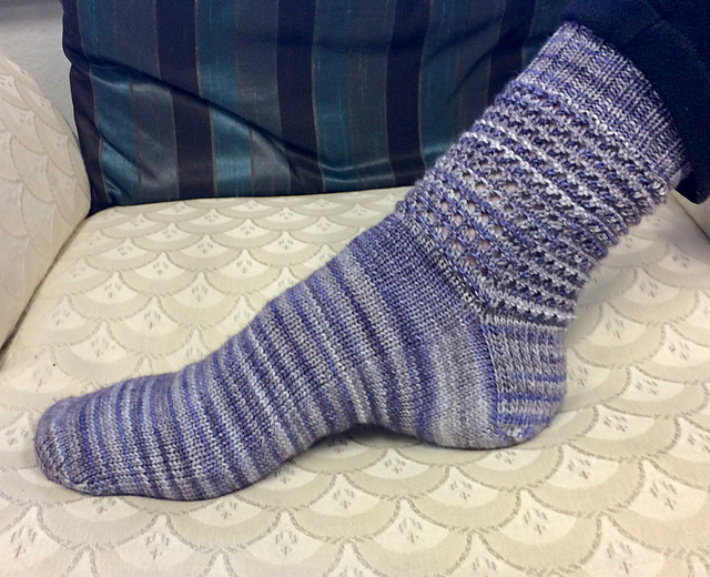 Periwinkle Socks Ankle & Cuff Lace