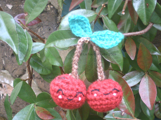Amigurumi little cherries