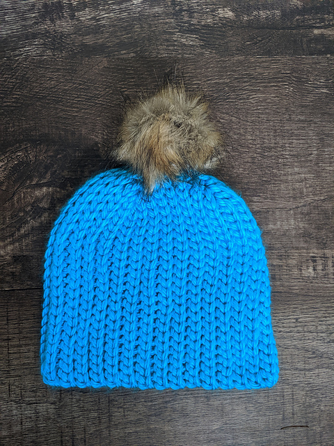 Super Bulky Knit-Look Beanie