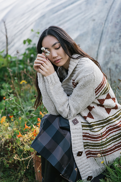 ニットロングガウン♡TODAYFUL ameri IENA meer Ravelry: Akwa Miri pattern by Sylvia Watts-Cherry