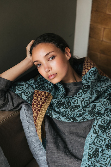 Butterfly Colourwork Shawl