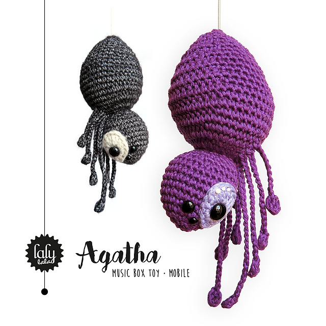 spider AGATHA - music box toy