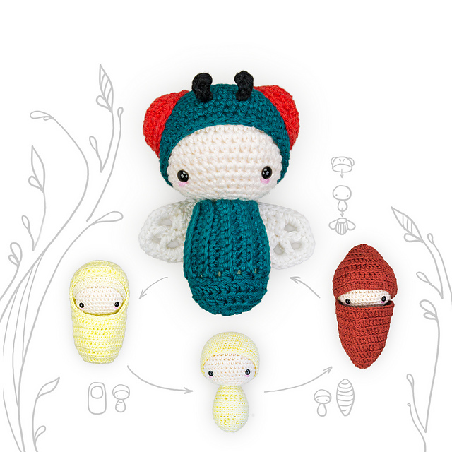 Green Bottle Fly Amigurumi