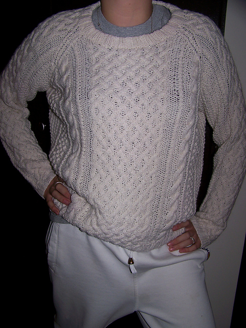 Design B - Unisex Aran Pullover