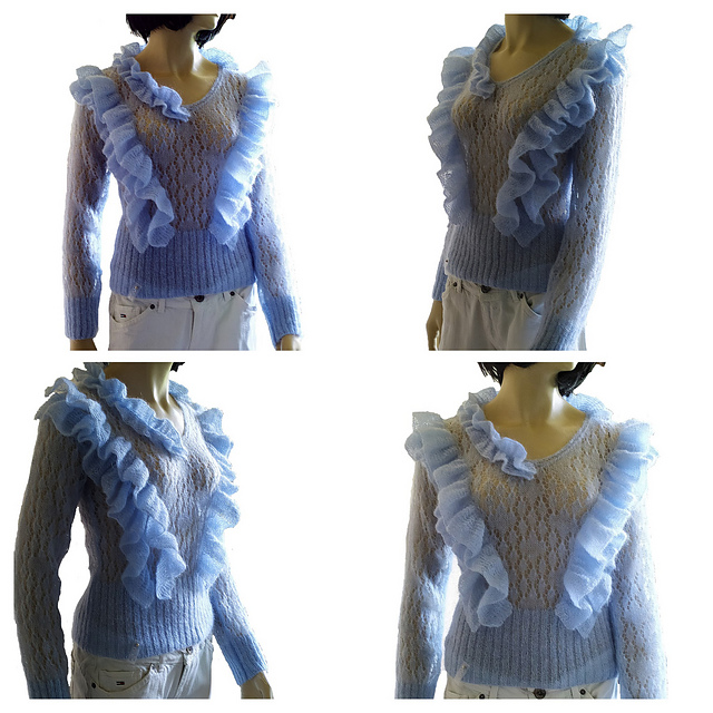 Women's blouse with ruffles