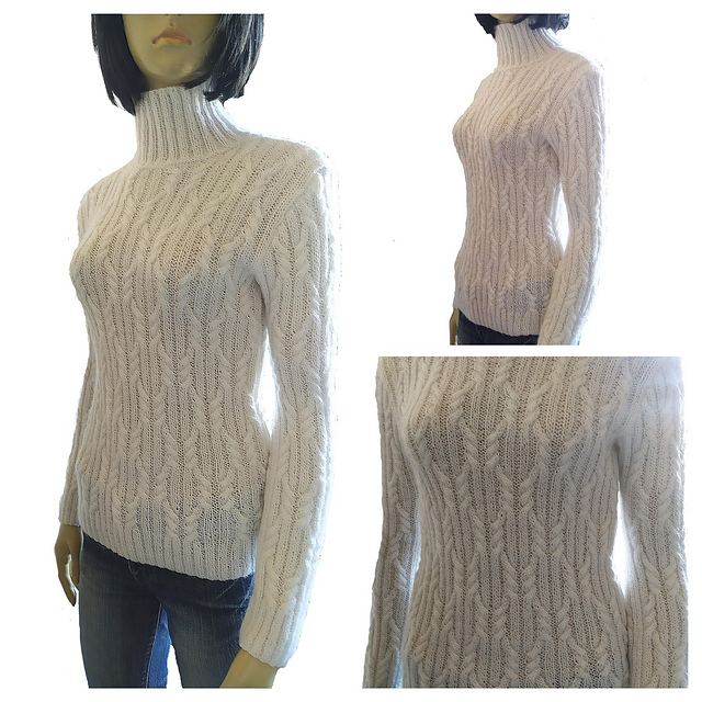 White golf sweater