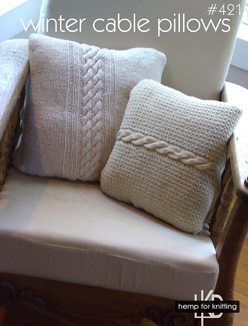 Winter Cable Pillows