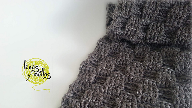 Bufanda punto cesta (Basketwave scarf)