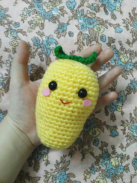 Mango Fruit Amigurumi