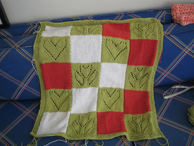 Hearts and Flowers Baby Blanket