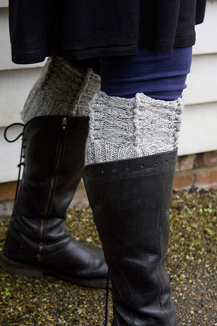 Cabled Boot Cuffs