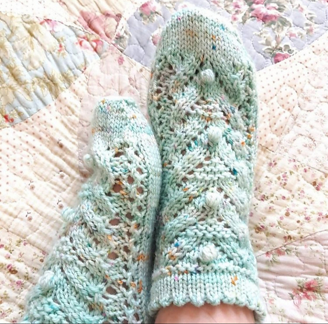 Mint and Bubble Socks