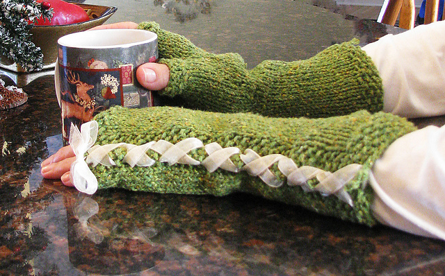 Seedling Fingerless Gloves