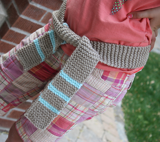Garter Stitch Belt